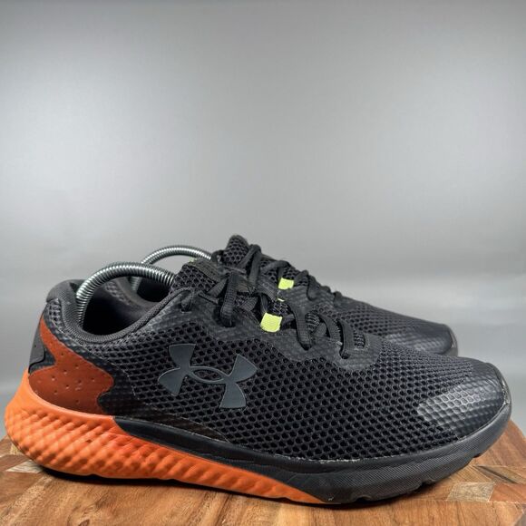 Under Armour Charged Rogue 3 Men’s 11 Grey Orange Shoes Sneakers Athletic - Picture 1 of 8
